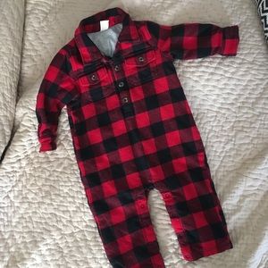Buffalo Check baby suit by Tucker & Tate